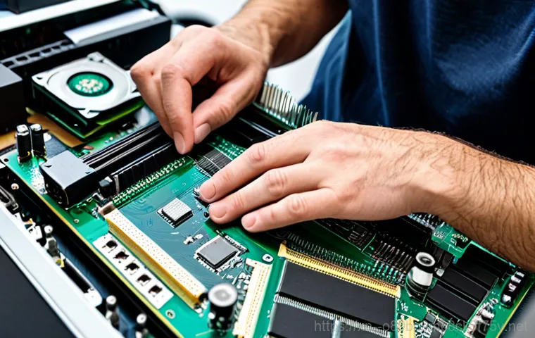 구성동 STATUS_KERNEL_MEMORY_LEAK - **Prompt:** A friendly computer technician in appropriate attire, assisting a customer in a modern l...