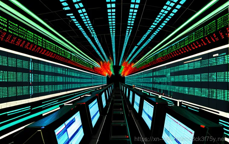만리동 SYSTEM_LICENSE_VIOLATION - A high-angle, cinematic shot of a sprawling, futuristic smart city at twilight. Glowing blue digital...