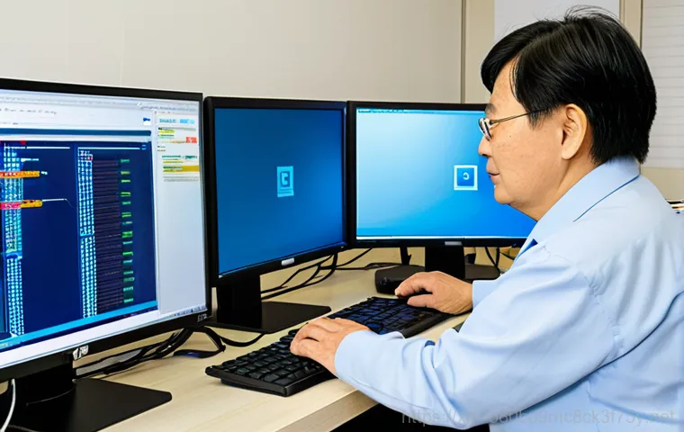 경운동 조립컴퓨터 pc 출장판매설치 - In a bright and clean home office environment in Gyeongun-dong, a friendly female PC technician in a...