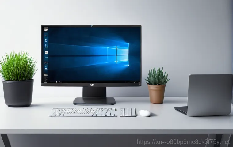 갈월동 윈도우10 windows10 재설치 포맷  초기화 - **Prompt 1: Frustrated User with Slow Computer**
    A young adult, with a slightly furrowed brow an...