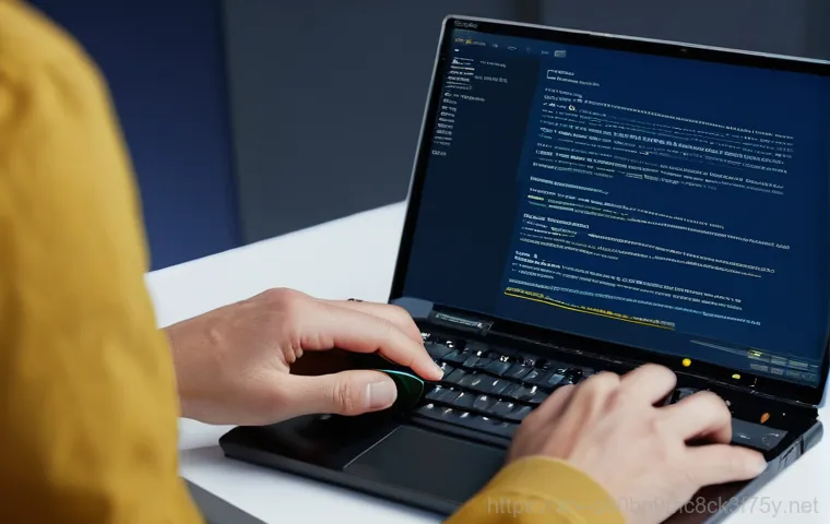 약수동 all boot options are tried - **Prompt 1: Initial Shock and Confusion**
    A close-up shot of a modern laptop screen displaying a...