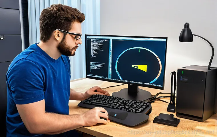 거여동 STATUS_KERNEL_DEBUG_FAILURE - **Image Prompt: Blue Screen Frustration**
    A distressed young professional (Kim Daeri), mid-30s, ...
