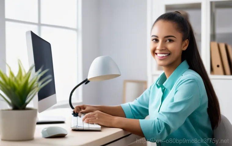 망원동 블루스크린 - Focused Computer Troubleshooting**
    A skilled computer technician, wearing a simple, clean work s...