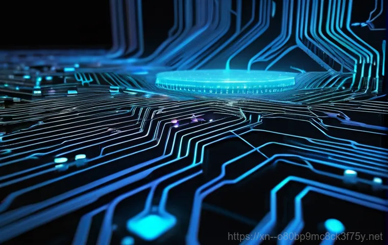 행운동 STATUS_KERNEL_MEMORY_LEAK - A whimsical illustration depicting a computer monitor with a cracked screen, from which glowing blue...