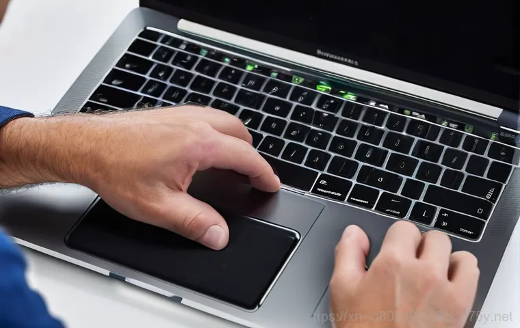 일산동구 맥북프로 판매 및 수리 - **Image Prompt 1: MacBook Pro Power Issue Troubleshooting**
    A concerned young adult, wearing cas...