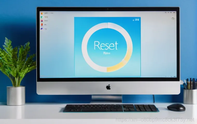 풍무동 윈도우10 windows10 재설치 포맷  초기화 - A person, visibly frustrated, with a slight grimace, sits in front of a computer monitor displaying ...