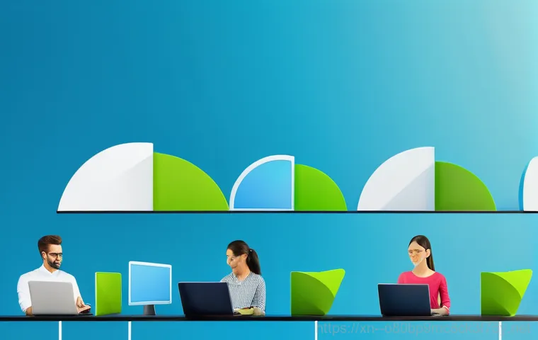 김량장동 STATUS_IMAGE_NOT_FOUND - A professional web developer, dressed in smart casual attire, is seated at a modern desk with multip...