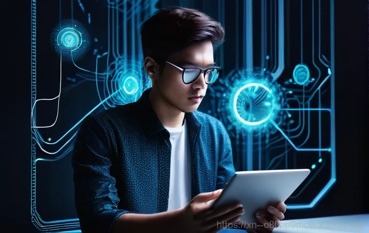 청구동 THREAD_TERMINATION_PORT - **Prompt: Digital Frustration at a Home Desk**
    A young adult, wearing a comfortable but modest t...