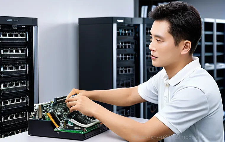 상일동 컴퓨터업그레이드 - **Prompt 2:** A dynamic, close-up shot of essential computer upgrade components, including a glowing...