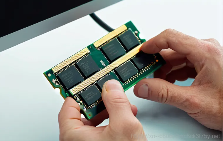 천호동 본체 꺼졌다 켜졌다 할때 - A focused, medium shot of a person, likely an experienced computer technician or enthusiast, wearing...