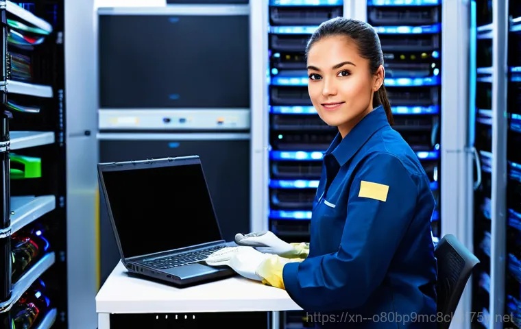 야탑동 server출장방문수리점 - **Server Failure Urgency in an Office Setting:**
    A stressed business professional, a man in his ...