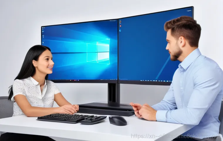 대야미동 조립컴퓨터 pc 출장판매설치 - **Prompt:** A male computer expert in his late 40s, dressed in a clean, professional polo shirt, is ...