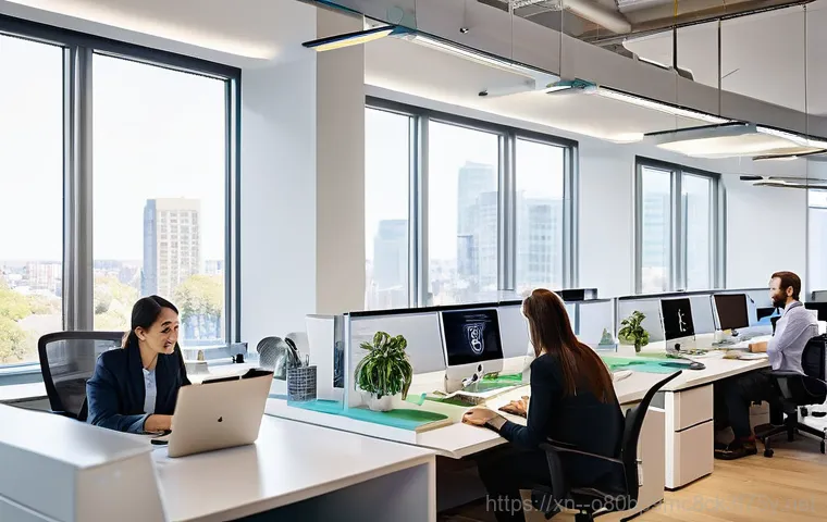 발산동 SYSTEM_LICENSE_VIOLATION - **Prompt:** A lone, intensely focused female IT architect, fully clothed in stylish, modern tech-ori...