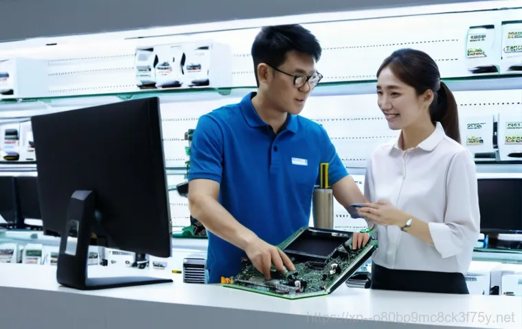 창천동 컴퓨터업그레이드 - **Prompt:** A close-up, dynamic shot of a modern, high-performance SSD and several RAM modules being...