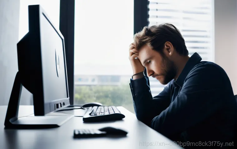 별내동 STATUS_KERNEL_MODULE_FAILURE - **"System Heart Stopped" Bluescreen:** A close-up shot of a person's hands gripping their head in fr...