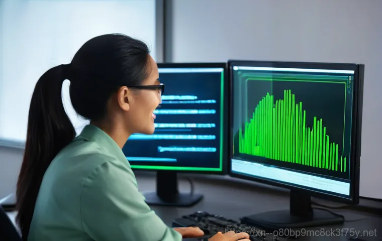 성내동 STATUS_KERNEL_STACK_CORRUPTION - **Prompt:** A professional-looking computer technician (any gender, wearing a lab coat or practical ...