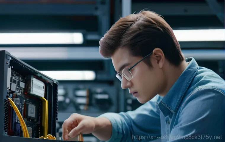 서둔동 PFN_LIST_CORRUPT - A young adult (gender-neutral) sits at a desk in a dimly lit home office late at night, looking utte...