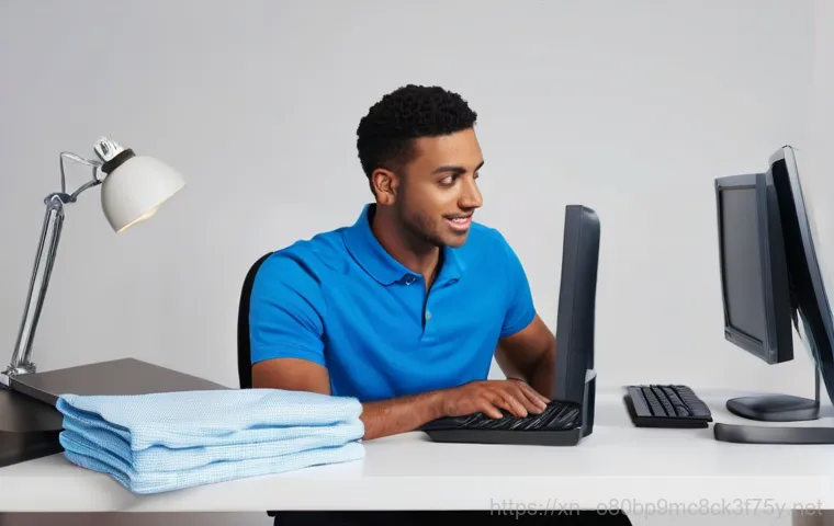 본오동 MULTIPLE_IRP_COMPLETE_REQUESTS - **Prompt 2: Hardware Troubleshooting of a Desktop PC**
    A person, wearing a simple t-shirt, is ca...