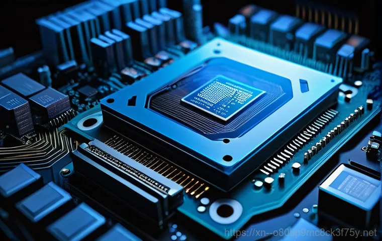 통인동 WATCHDOG_VIOLATION - A close-up, cinematic shot of a computer monitor displaying a vivid blue screen with the prominent e...