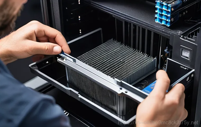 과천동 쿨러조립 및 교체수리 - A side-by-side comparison within a single image, showcasing two distinct computer cooler setups. On ...