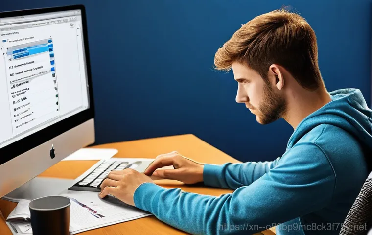 회현동 SYSTEM_LICENSE_VIOLATION - **Prompt:** A close-up, dramatic shot of a user's face illuminated by the harsh blue glow of a compu...