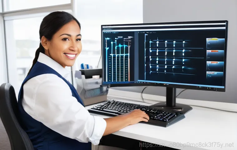 효창동 조립컴퓨터 pc 출장판매설치 - **Prompt 1: Custom PC Consultation at Home**
    A well-lit, modern home office. A smiling female cl...