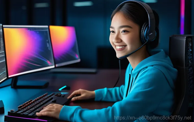 삼숭동 그래픽카드조립 및 교체수리 - A professional computer technician, wearing a clean work uniform and fully clothed, is meticulously ...