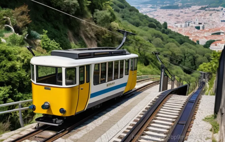 전동 케이블연결확인 - Image Prompt 1: The Aftermath of a Funicular Cable Failure**