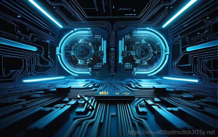 오정구 MULTIPLE_IRP_COMPLETE_REQUESTS - A person, visibly frustrated, sits in front of a computer monitor displaying a bright blue screen wi...