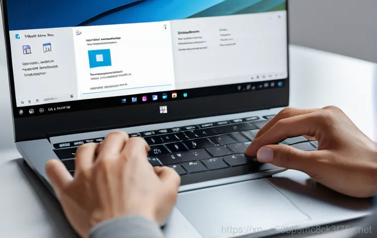 원곡동 윈도우11 windows11 재설치 포맷  초기화 - A young adult, with a look of exasperation and a sigh, sits at a desk in a dimly lit, slightly clutt...