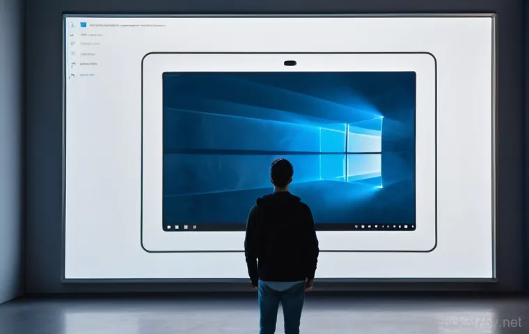 부산동 출장방문윈도우 windows 설치 - A professional and friendly IT technician, dressed in a clean, branded polo shirt, is diligently ins...