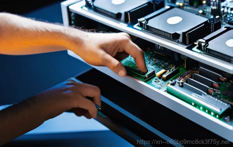 원지동 HARDWARE_MEMORY_FAILURE - **Prompt:** "A young professional, appearing visibly frustrated, sits in a modern, well-lit office. ...
