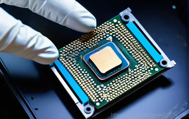 길동 오버클럭 뚜따 - The Overheating CPU Problem**

"A close-up, dramatic shot of a high-performance desktop PC setup dur...