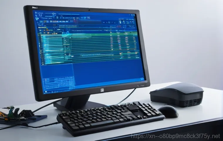 현덕면 STATUS_KERNEL_DISK_ERROR - **Internal Hardware Failure:** A detailed, slightly ominous close-up shot of the inside of an open d...