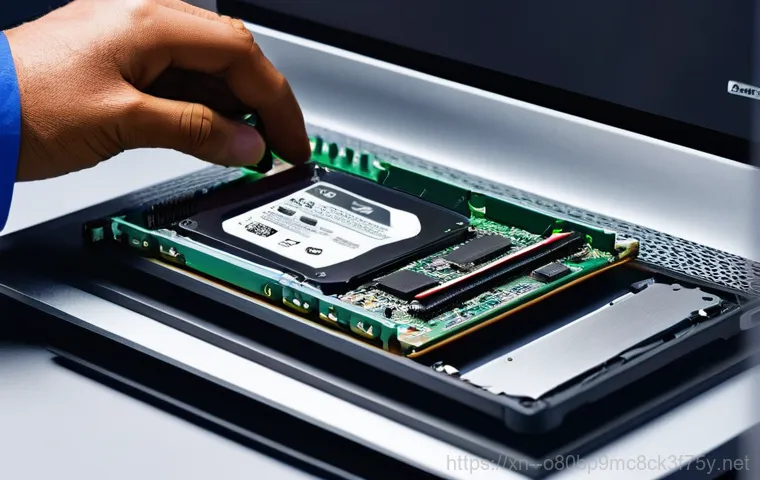 효제동 HDD조립 및 교체수리 - A vibrant, split-panel image showcasing the difference between HDD and SSD. On the left side, repres...