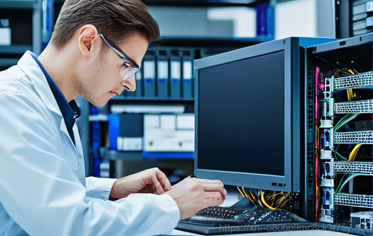 청진동 중고컴퓨터 pc 출장판매설치 - **Prompt:** A professional, friendly computer technician, wearing a clean, branded work uniform, is ...