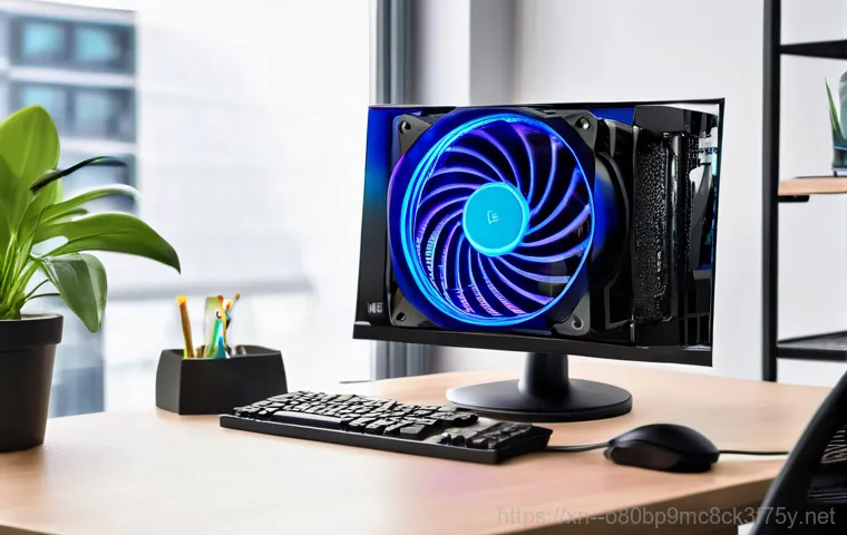평택시 cpu조립 및 교체수리 - **Precise CPU Cooler Installation:** A close-up, high-detail shot of a skilled computer technician's...