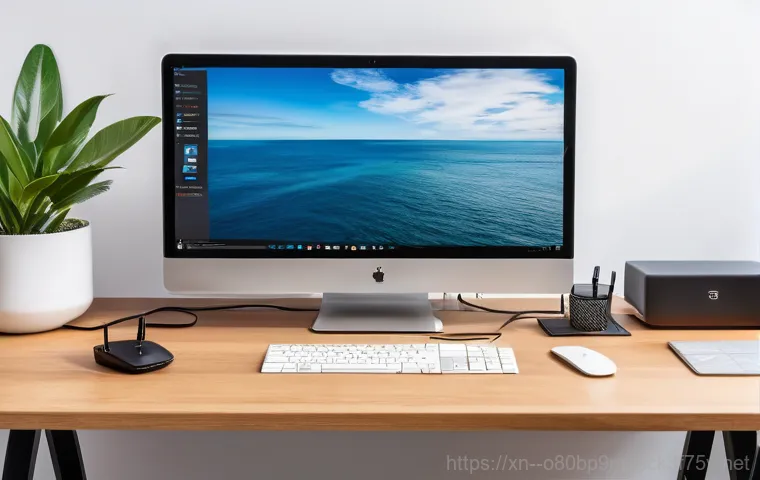 광사동 네트워크구축 설정 및 세팅오류해결 - A frustrated young adult, sitting at a home desk, stares at a laptop screen displaying a "No Interne...