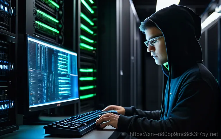 칠괴동 centos재설치 포맷  초기화 - A male systems administrator, in his early 40s, sits at a clean, ergonomic desk in a quiet office en...