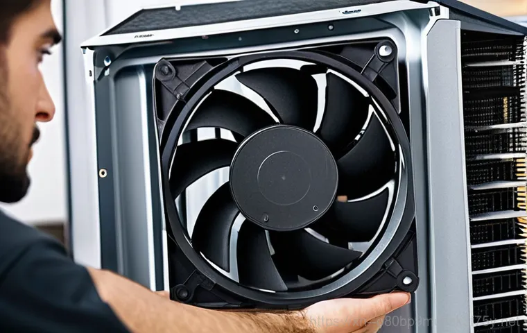 오쇠동 팬돌다 멈춤 - **Prompt: Frustrated User Checking Power Connection for a Stopped Fan**
    A young adult, appearing...