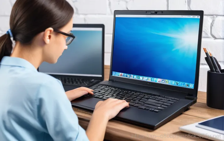 태평동 STATUS_KERNEL_STACK_CORRUPTION - **Troubleshooting with Focus**: A person (age 16-25, gender-neutral) is seated at a well-lit desk, d...