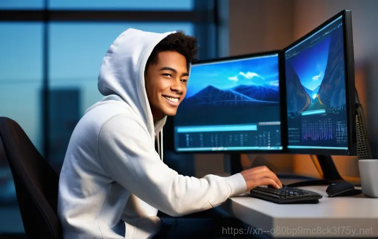 묵동 VIDEO_TDR_FAILURE - **Prompt:** A focused individual, around 17 years old, meticulously working on an open desktop compu...