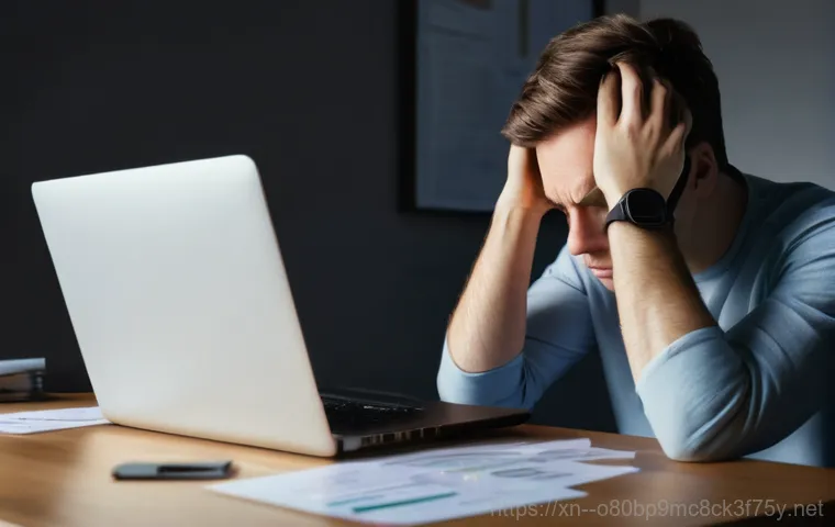 석정동 윈도우10 windows10 재설치 포맷  초기화 - Image Prompt 1: The Frustrated User**