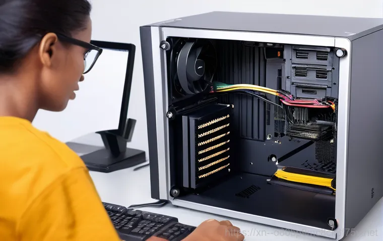 하동 부팅불가 - **Image Prompt 2: Troubleshooting RAM with an Eraser**
    A person, with clean hands and wearing a ...
