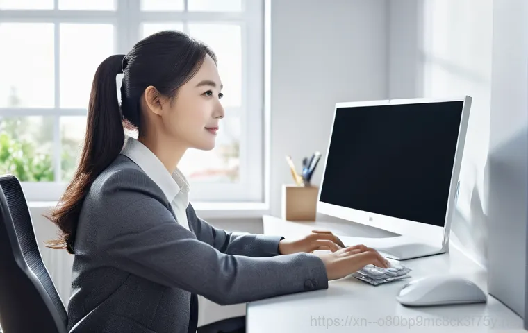 삼가동 윈도우7 windows7 재설치 포맷  초기화 - **Prompt 2: Diligent Preparation for Windows 7 Formatting**
    "A young adult Korean person, focuse...