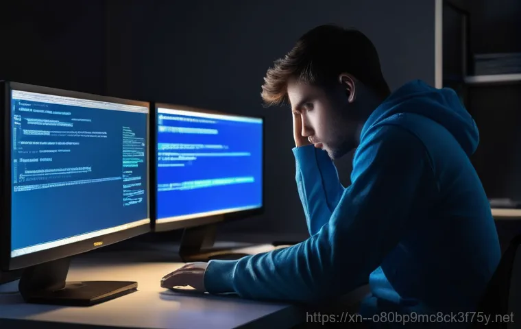 신읍동 DRIVER_VERIFIER_DETECTED_VIOLATION - Image Prompt 1: The Frustration of a Blue Screen**