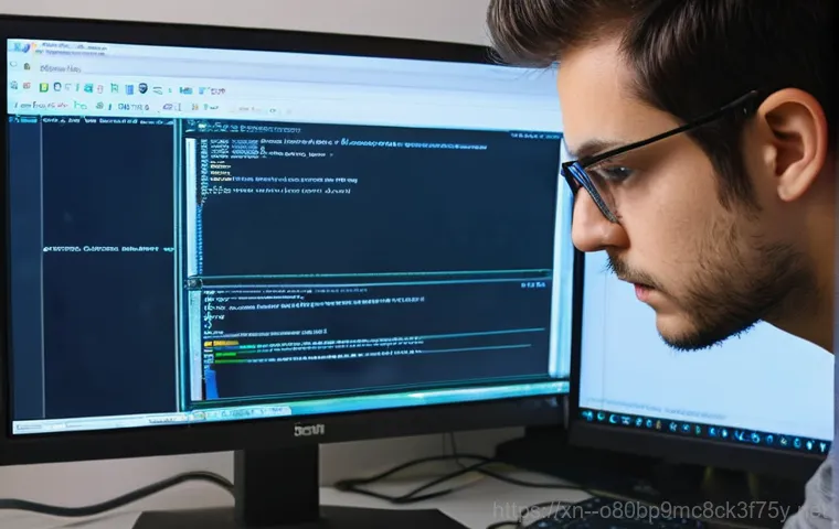 통의동 STATUS_RESOURCE_NOT_OWNED - **Image Prompt 1: The Frustrating Blue Screen**
    A close-up shot of a modern computer monitor dis...