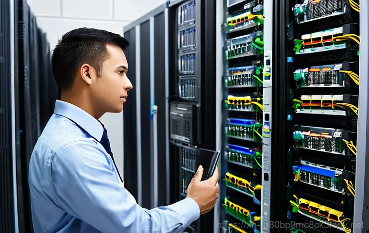 합동 파일서버출장방문수리점 - **Prompt 2: Urgent Data Recovery Process**
    "A close-up, dramatic shot inside a specialized data ...