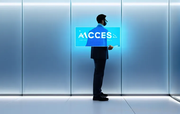 노원구 STATUS_NETWORK_ACCESS_DENIED - An adult (male or female) is intently focused on a sleek, modern Wi-Fi router placed on a wooden she...