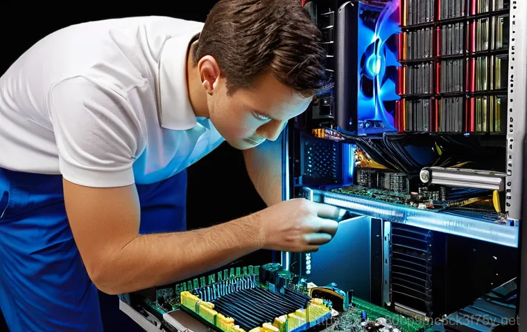 유동 RAM조립 및 교체수리 - **DDR4 vs. DDR5: The Evolution of Memory Speed**
    A close-up, macro shot featuring two distinct R...
